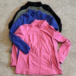 Avia Athletic Zip Jackets — Pink, Violet, Olive, Black